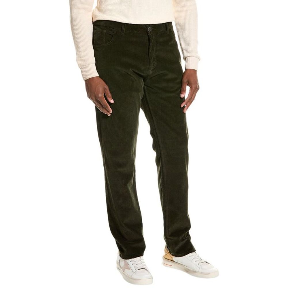 Isaia Mens  Corduroy Pant, Green